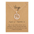 Women 12 Constellation Rose Gold Animal Necklace