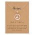 Women 12 Constellation Rose Gold Animal Necklace